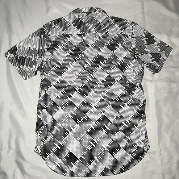 Robert Graham Siloam Spring Shirt Mens Size M Black White Stipe Classic Fit - Picture 3 of 7